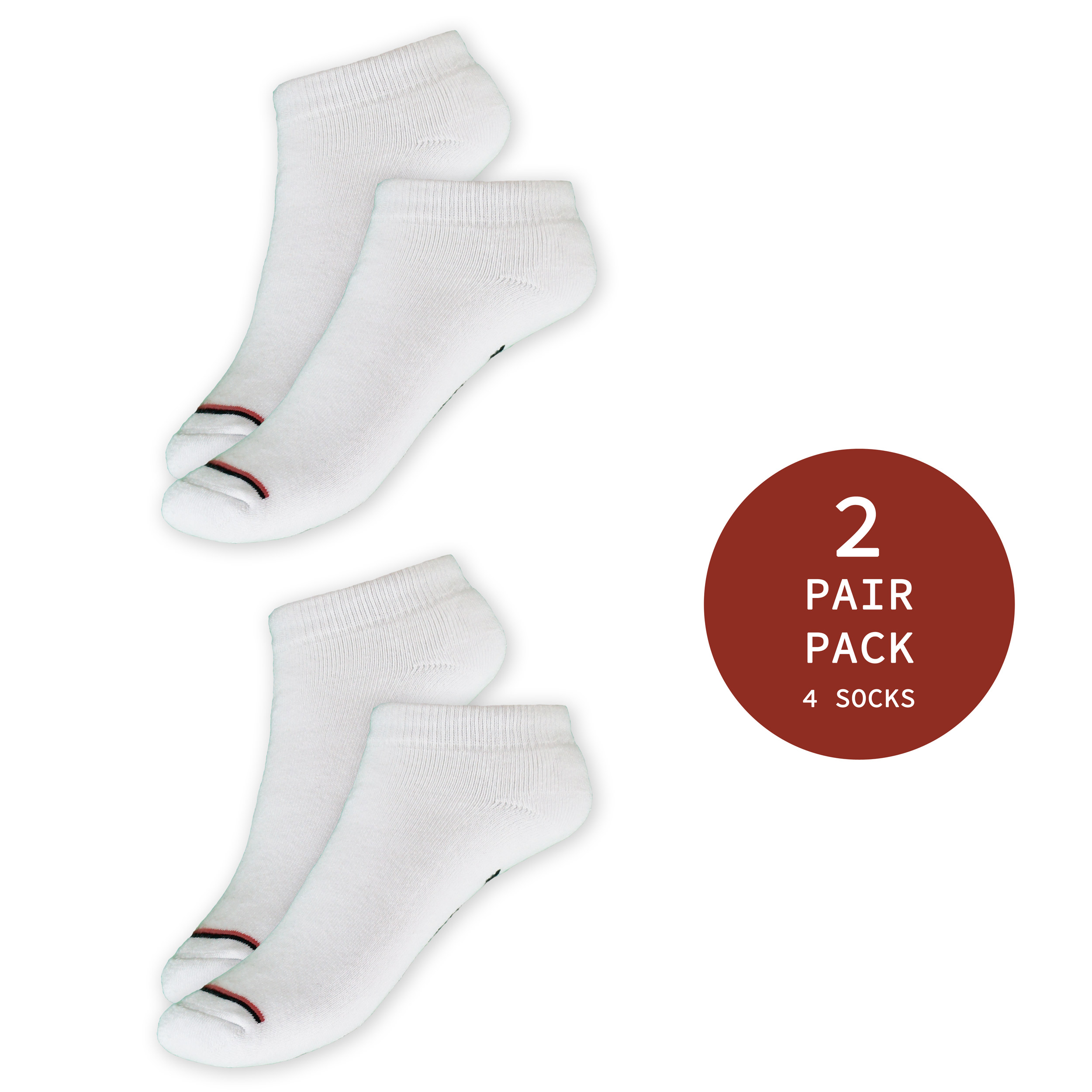 No Show Socken - Silikon Pad in der Ferse